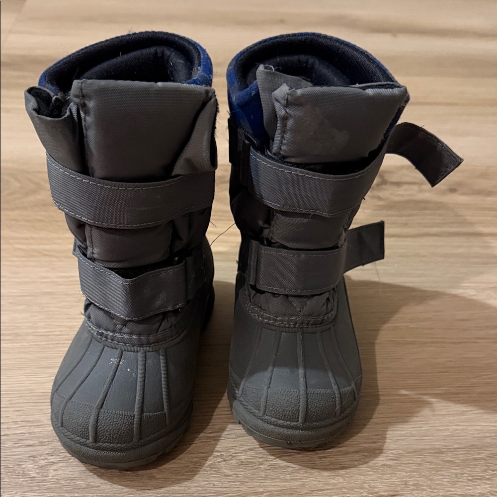 PANDA Hichaud Gray/Blue Winter Boots - Size 8 toddler